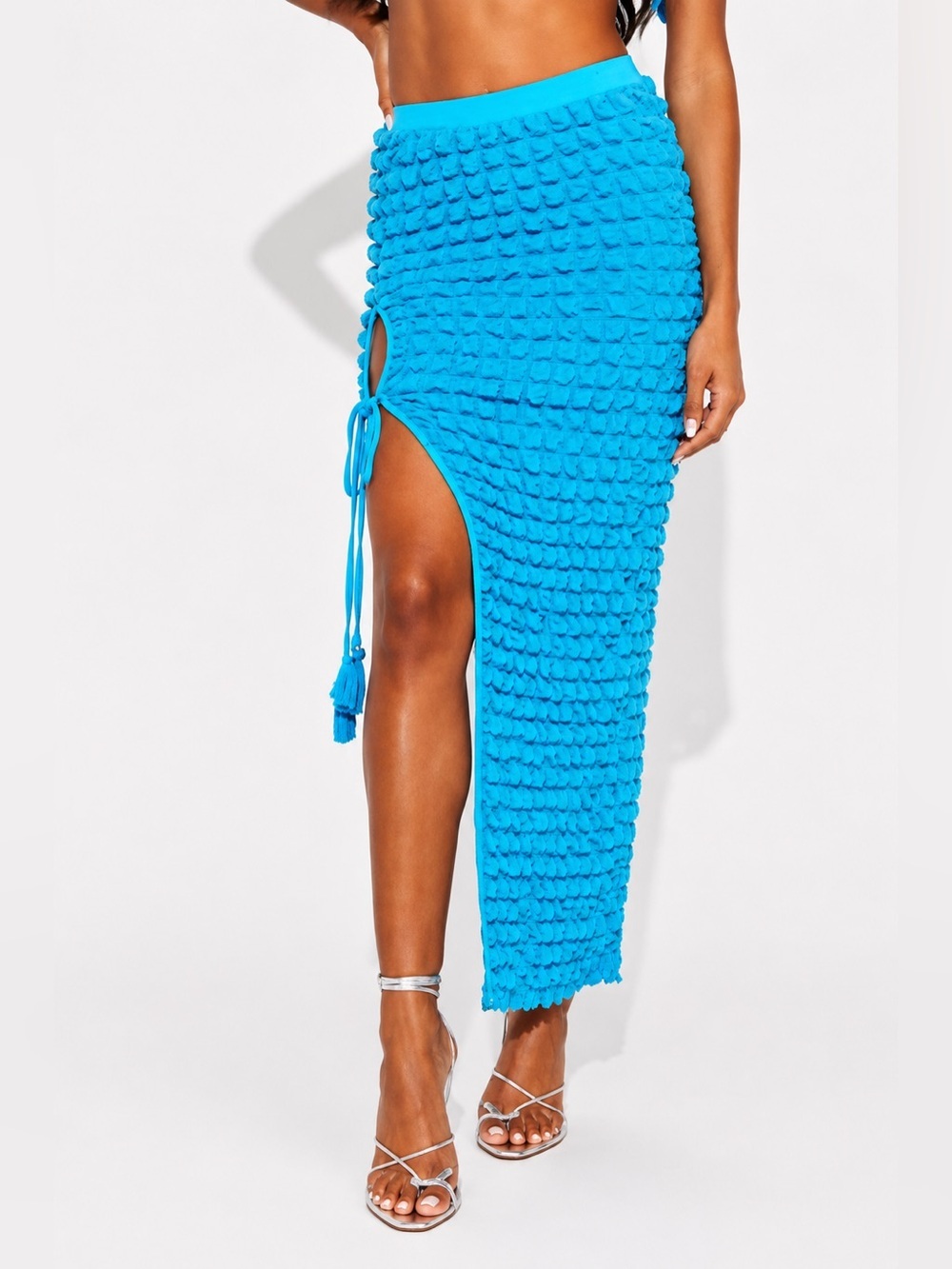 NO VACANCY | Textured (Bubble) Maxi Skirt